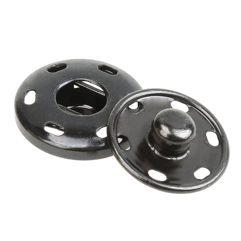 Cotowin Sew-On Snaps,Gunmetal Press Buttons,Pack of 10 , 3/4"" / 19mm - Image 1